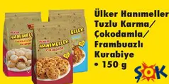 ÜLKER HANIMELLER TUZLU KARMA / ÇOKODAMLA / FRAMBUAZLI KURABİYE 150 G